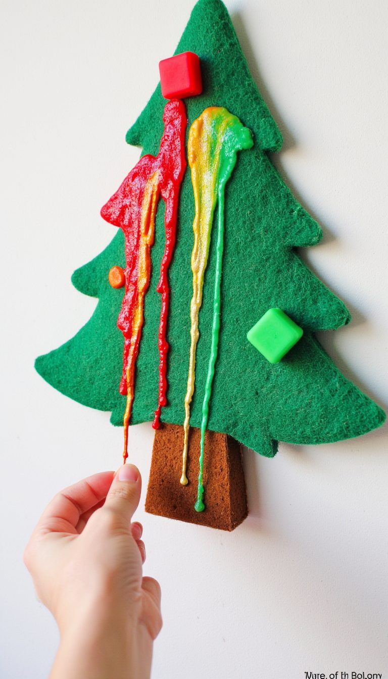 15. Felt Christmas Tree on the Wall