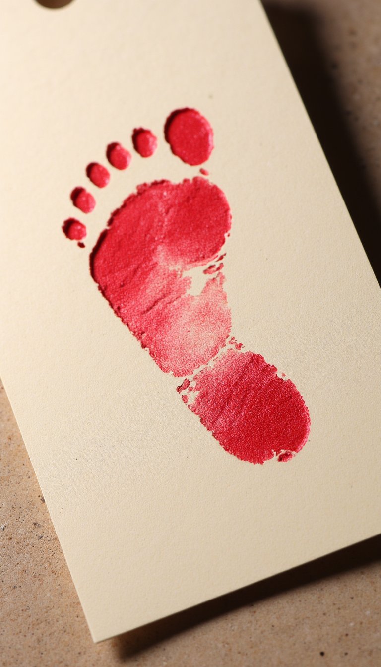 6. "Twas the Night Before Christmas" Footprint Bookmark