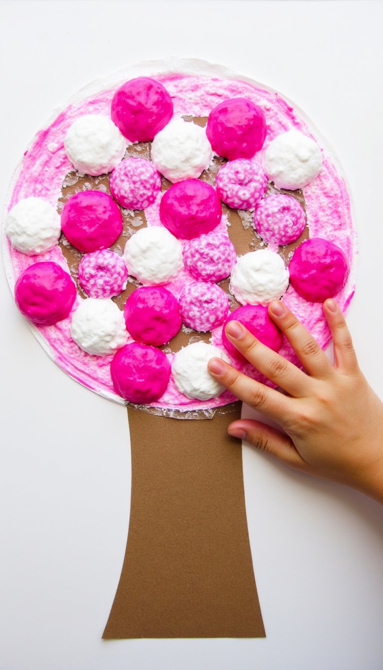 1. Bubble Wrap Blossom Trees