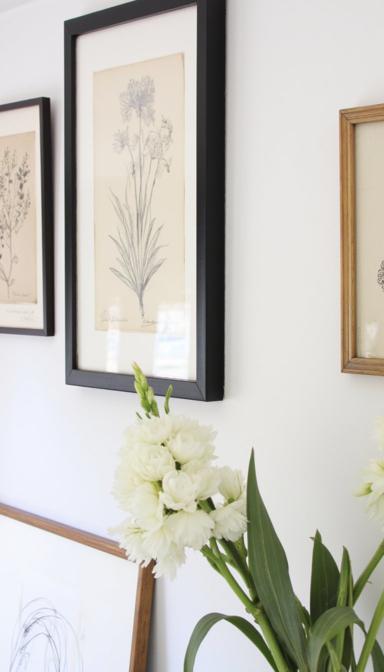 11. Botanical Prints & Simple Folk Art