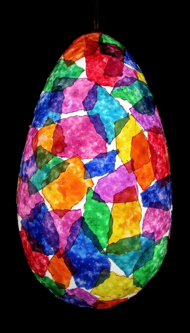 14. Easter Egg Suncatchers