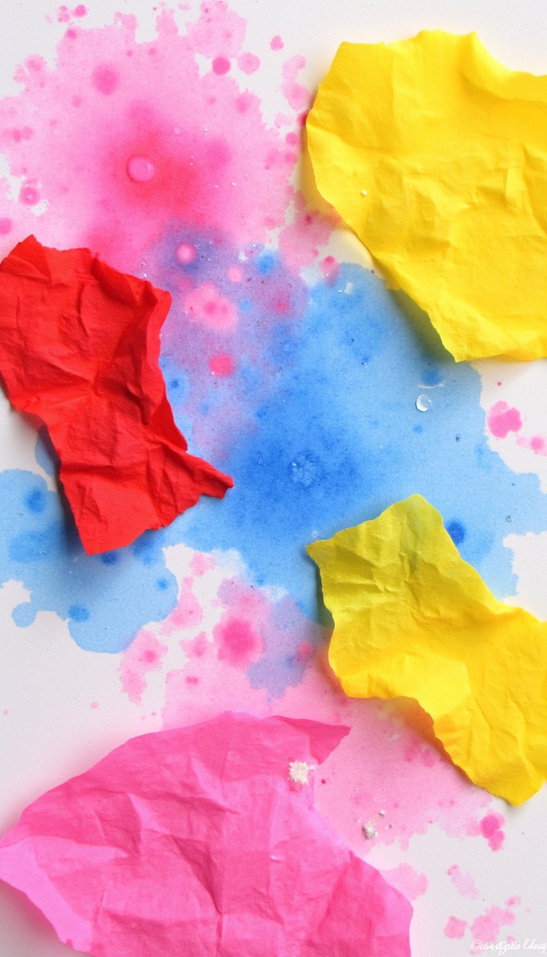 15. Bleeding Tissue Paper Art