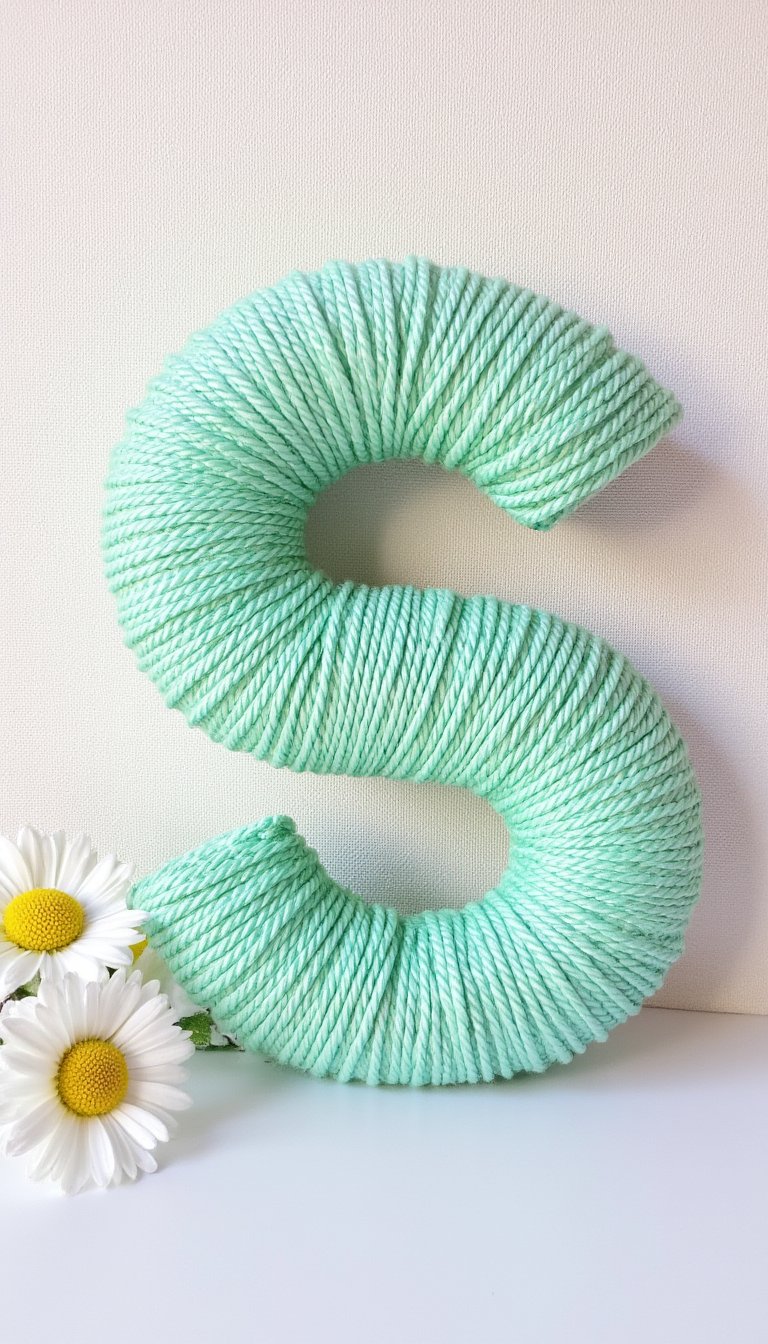 19. Yarn-Wrapped Monogram