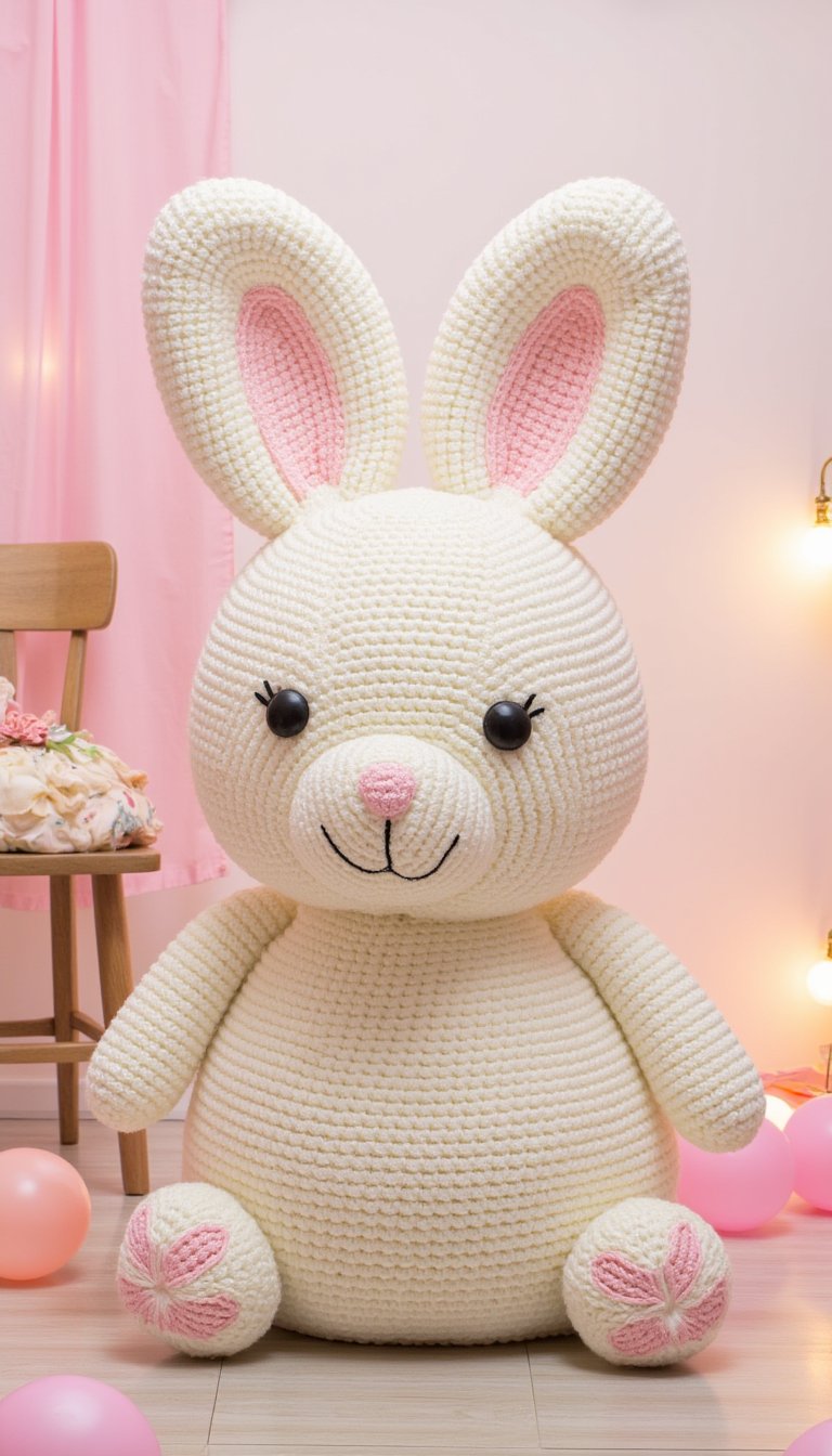 15. Jumbo Floor Pillow Bunny
