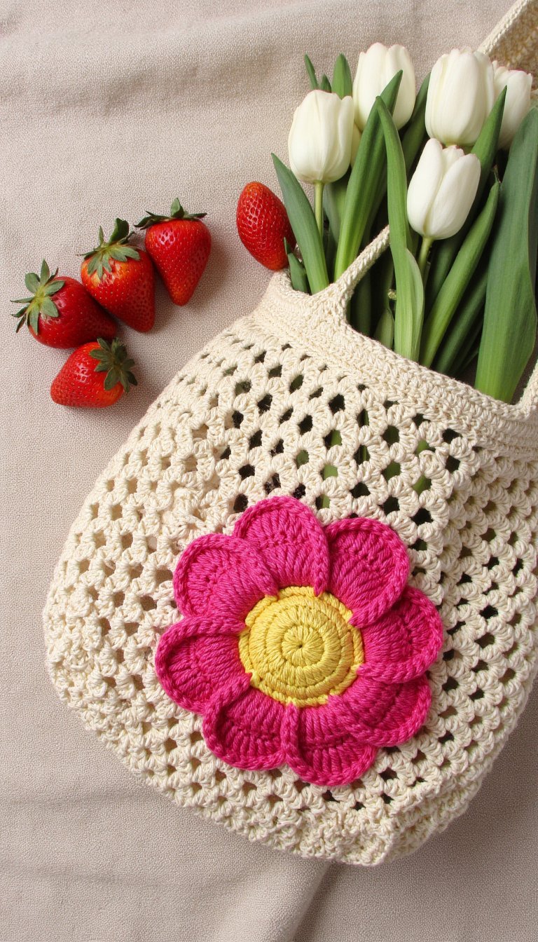 1. A Market Bag with Serious Floral Power