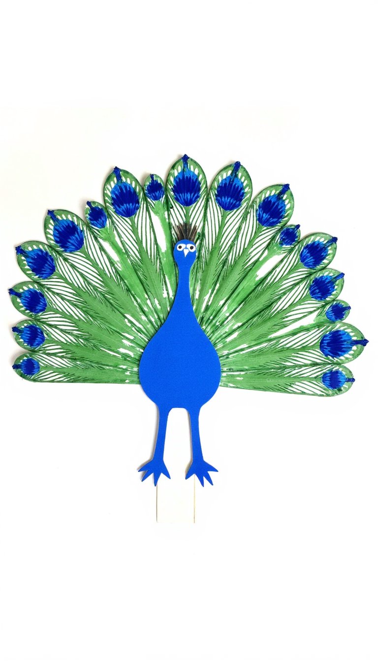 13. Fork-Painted Peacock