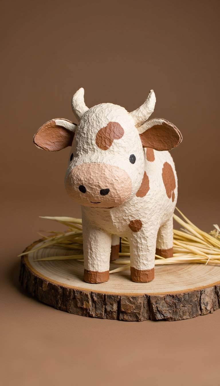 5. Sponge-Painted Cow