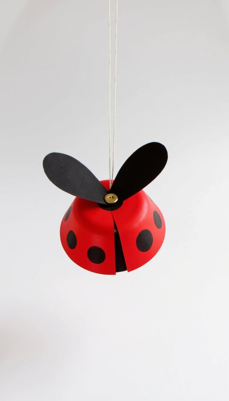 10. Paper Bowl Flying Ladybug