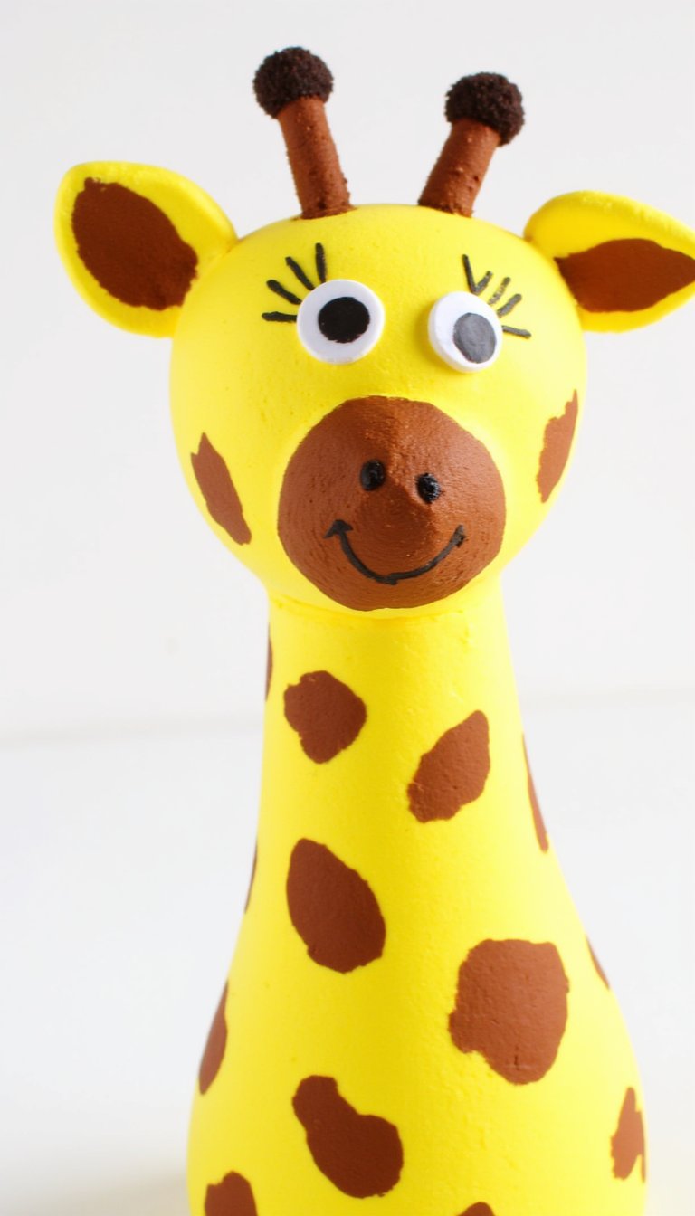 5. Sponge-Painted Giraffe