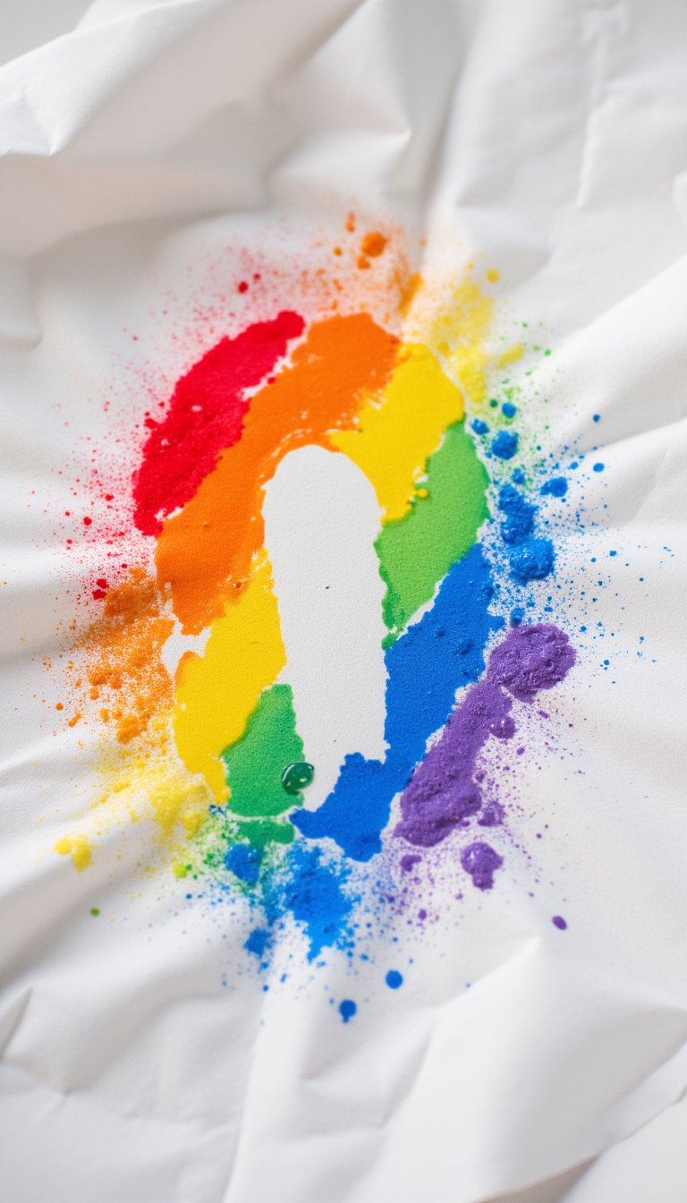 9. Rainbow Nature Sticky Wall