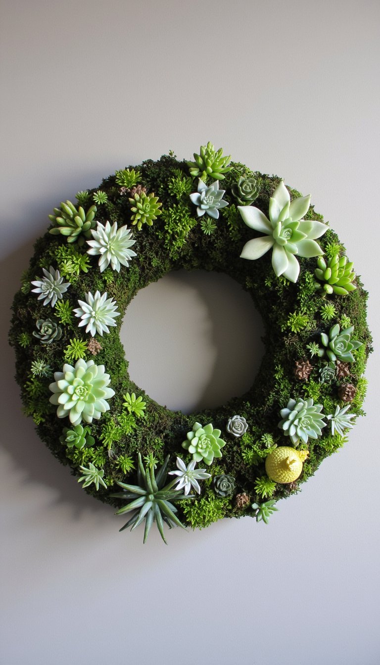 15. Succulent & Air Plant Wreath