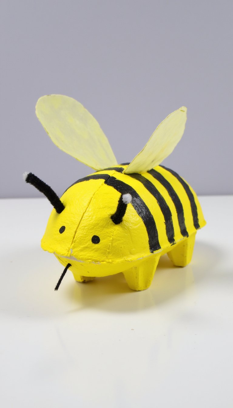 11. Egg Carton Bumble Bee