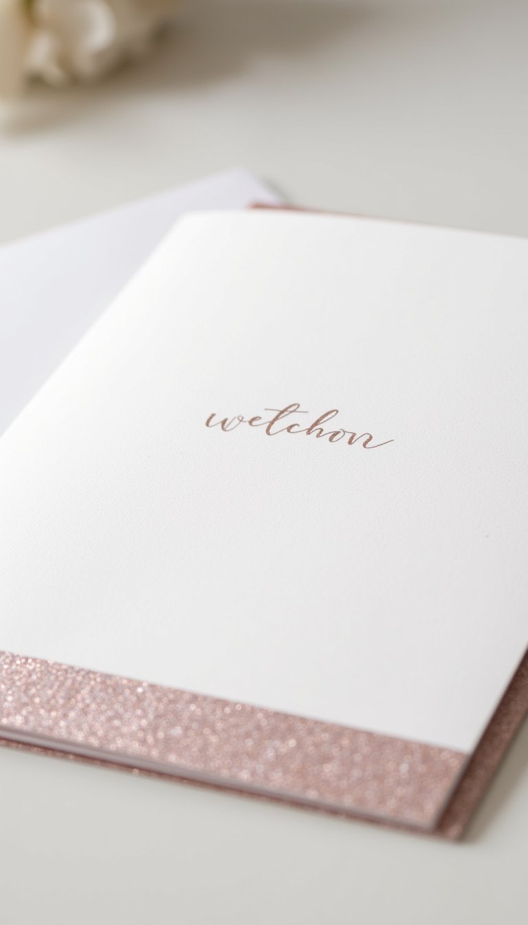 19. Glitter-Dipped Edge & Calligraphy