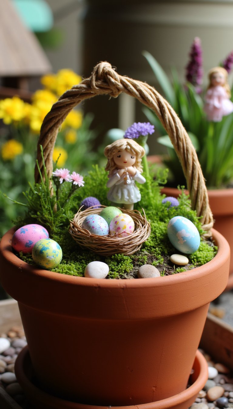 8. Fairy Garden Basket
