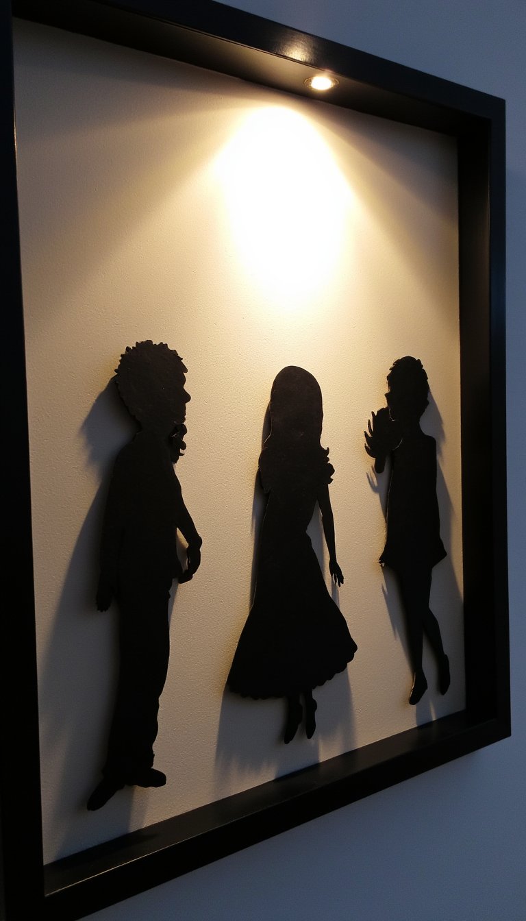 13. Custom Family Silhouette Art