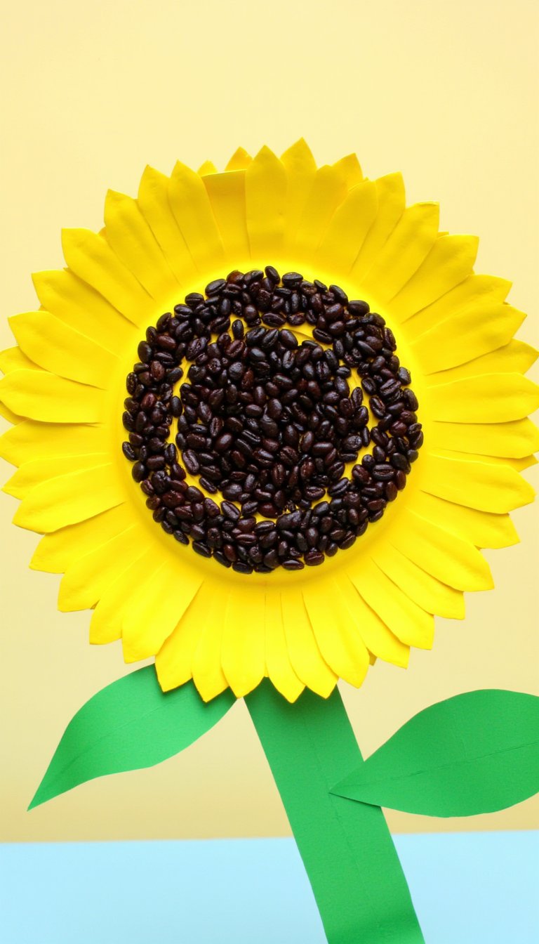 4. Paper Plate Sunflowers