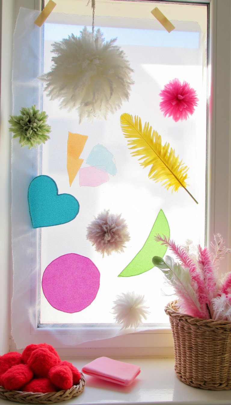 3. Sticky Contact Paper Sun Catchers