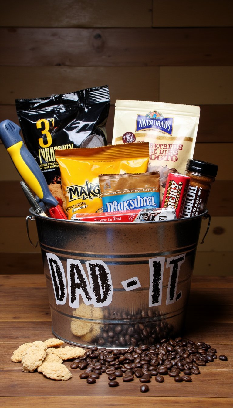 17. A Customized "Dad-It" Bucket