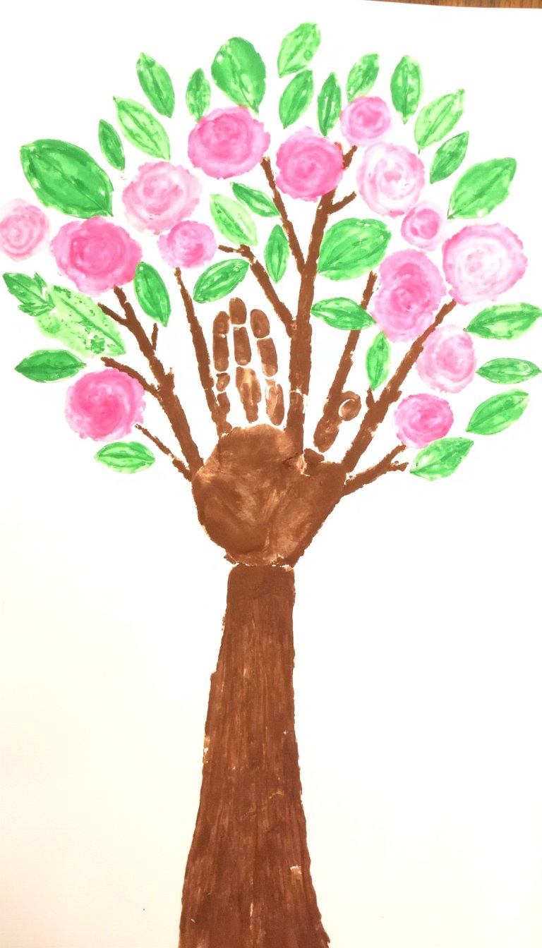 22. Handprint Tree of Love