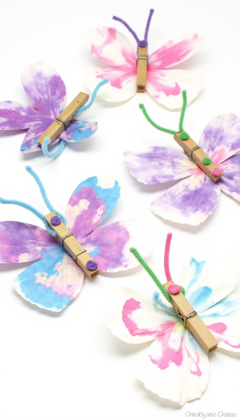 2. Symmetrical Coffee Filter Butterflies
