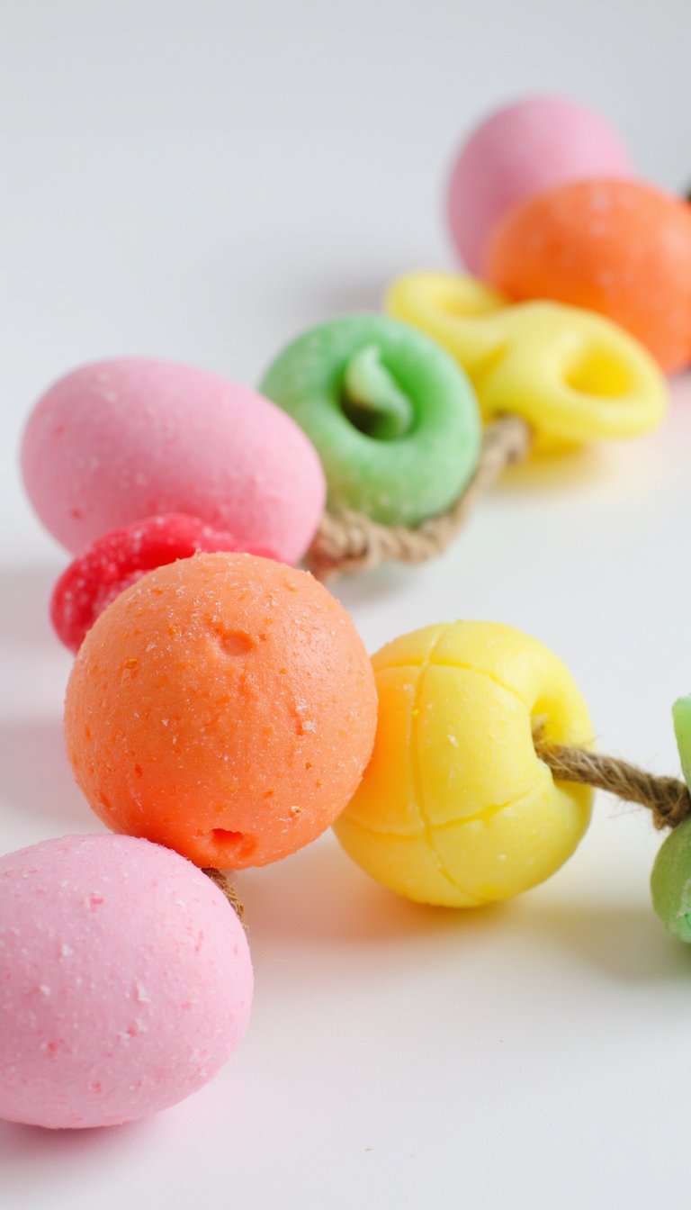 2. Dyed Pasta Easter Egg Garland