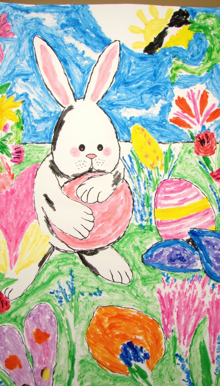 28. Collaborative Easter Mural