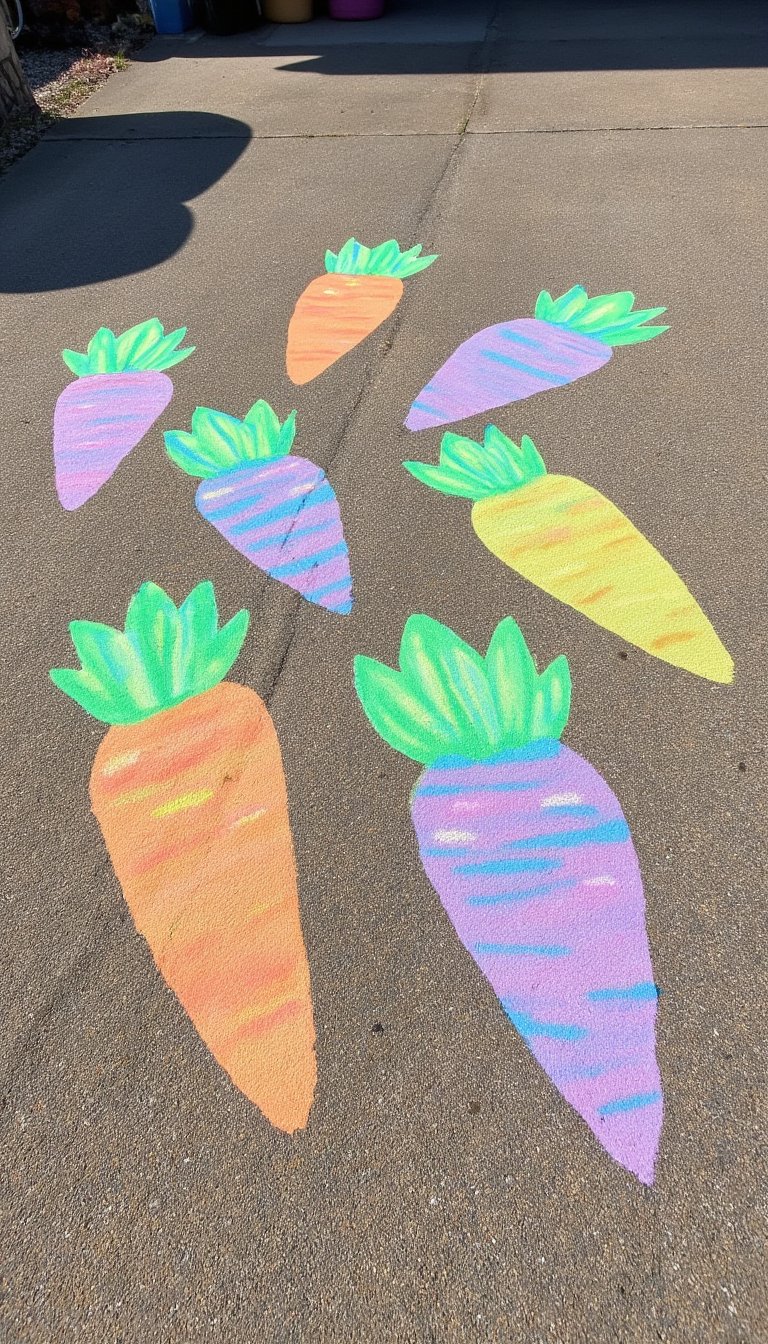 5. A Rainbow of Carrot Tops