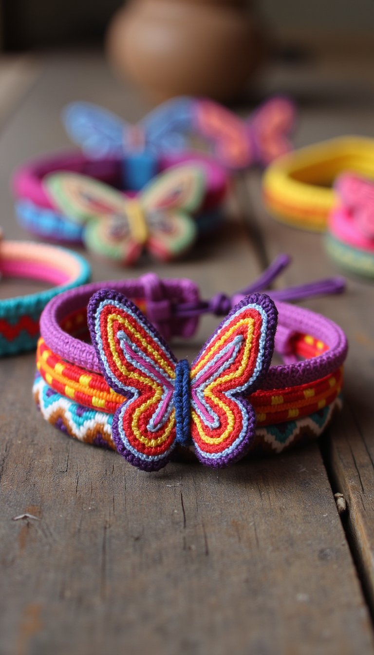 17. Butterfly Friendship Bracelets