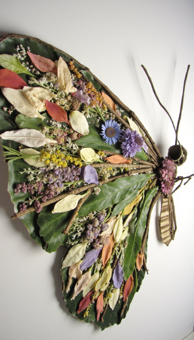 4. Nature Collage Butterfly Wings