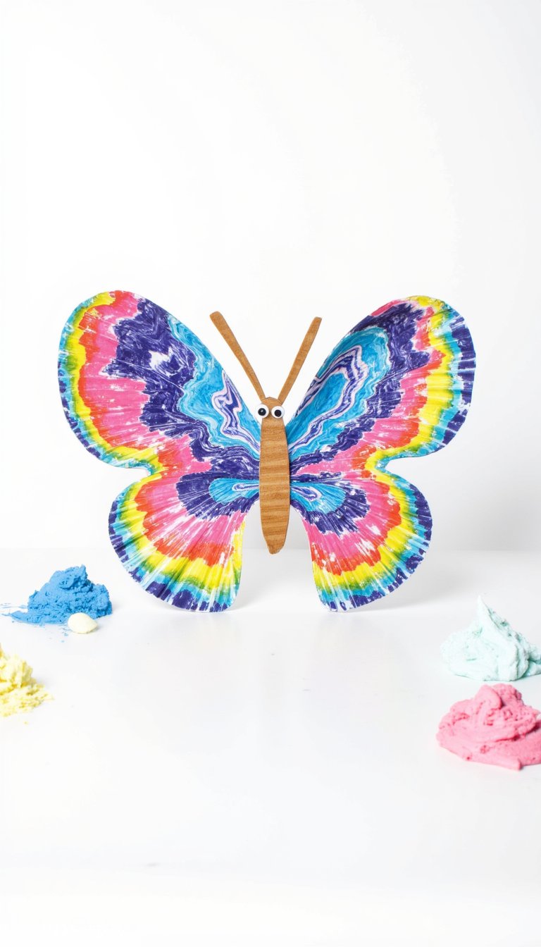 3. Paper Plate Swirl Butterflies