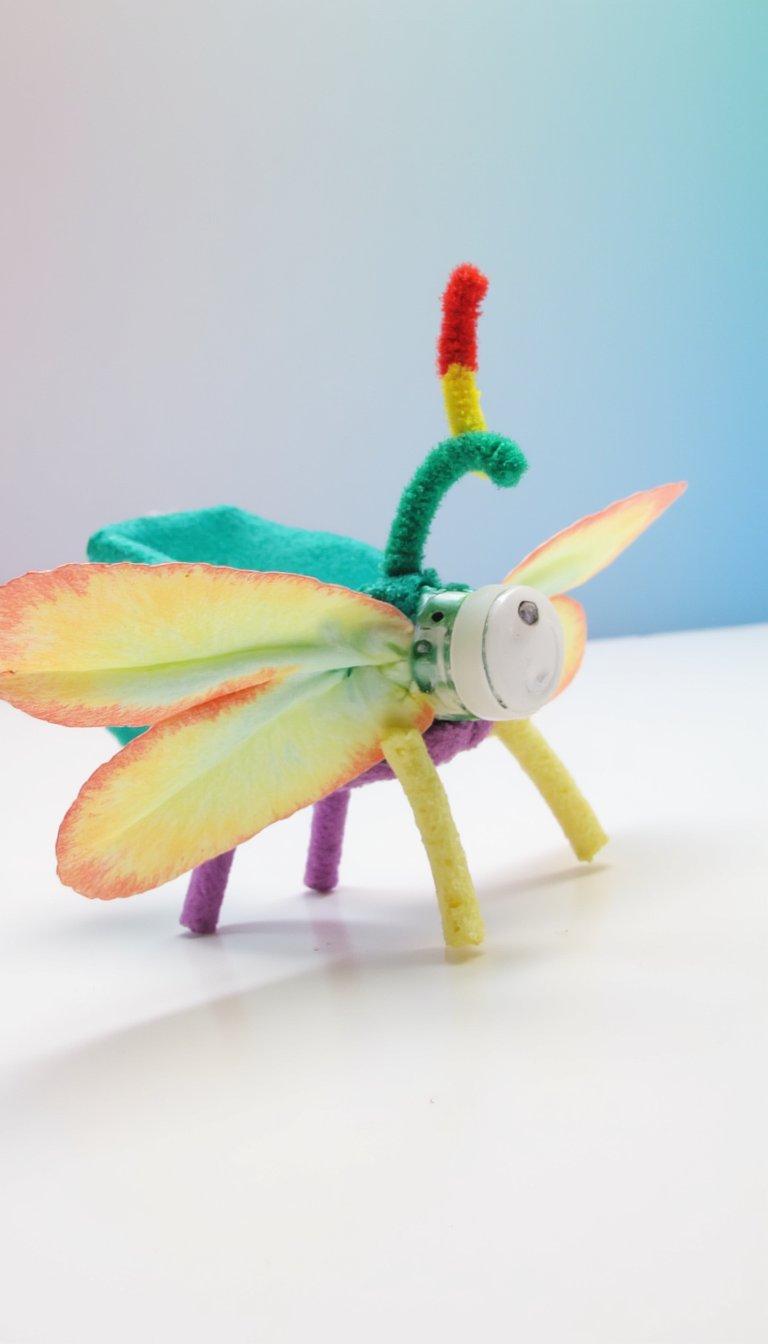 10. Bendy Straw Butterfly with Flapping Wings