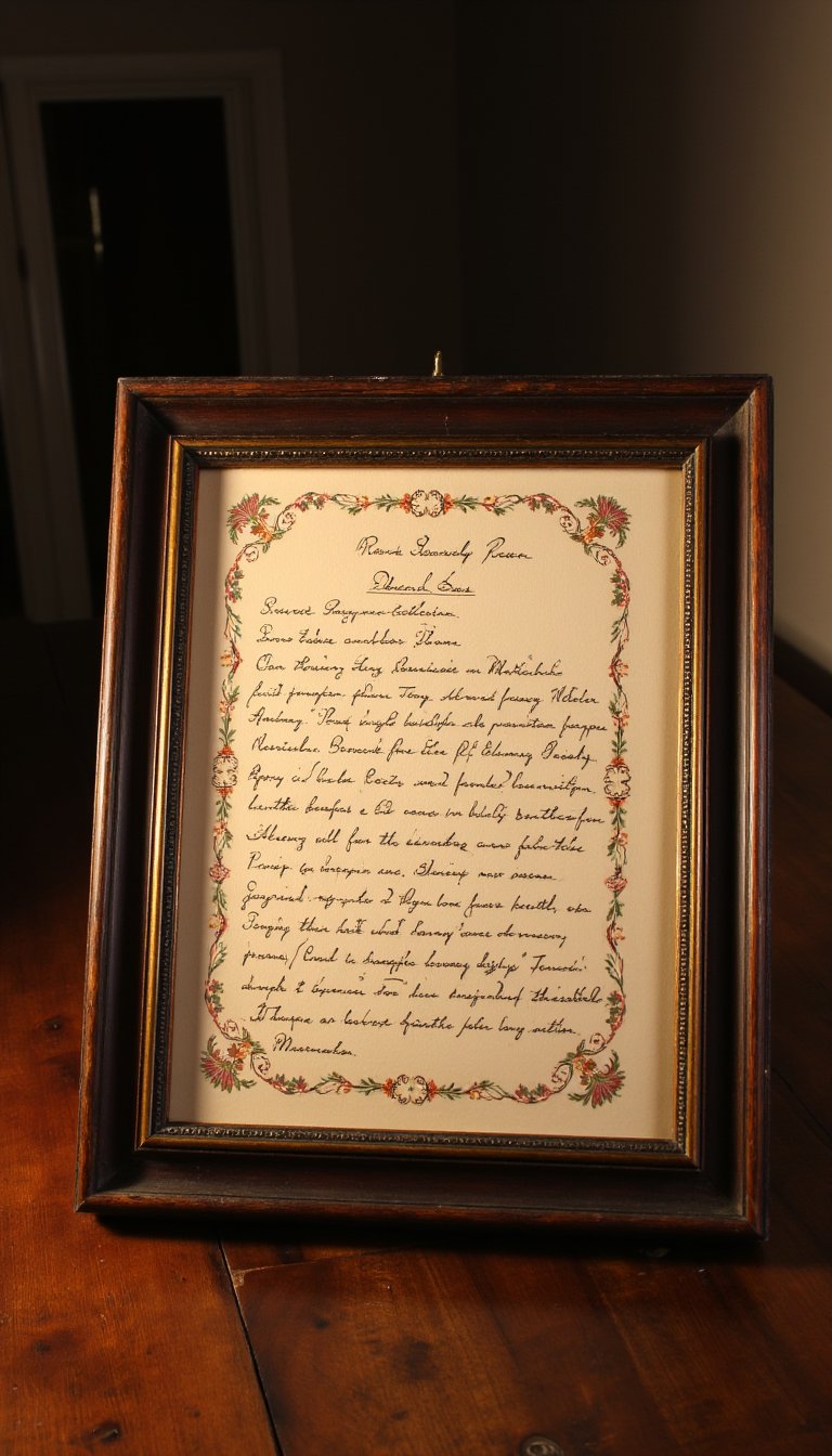 11. Customized Family Recipe Art