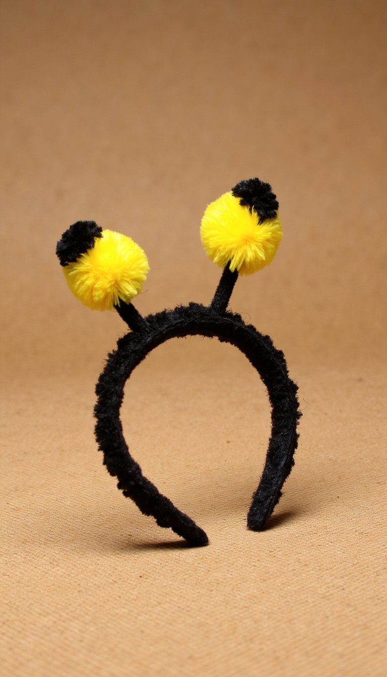 8. Bee Headband with Antennae