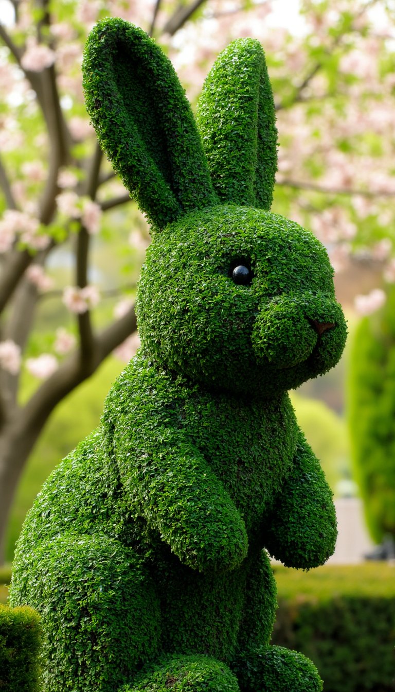 12. A Topiary Bunny Form