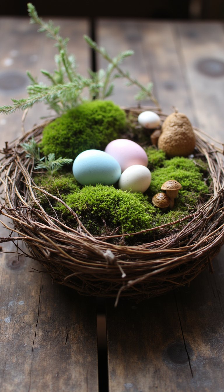 6. Natural Nest Centerpieces