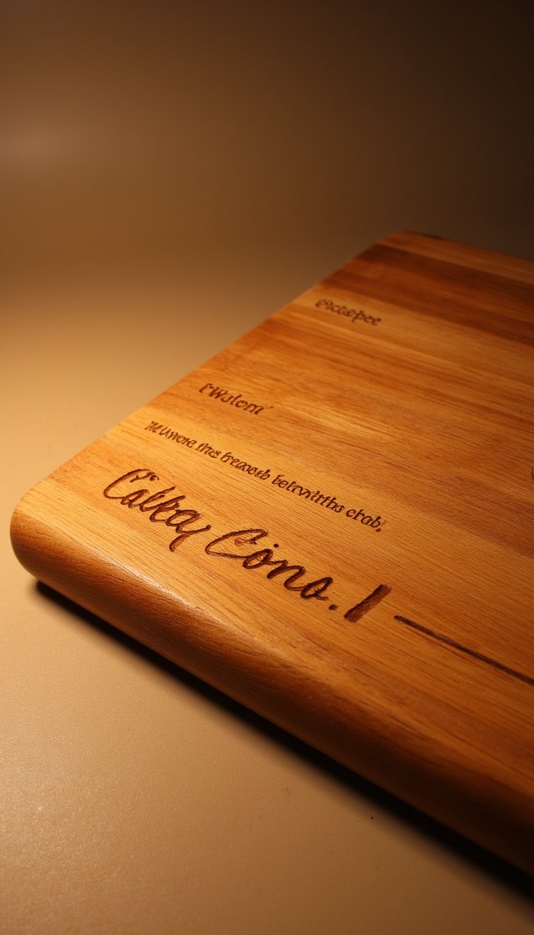 25. Personalized Recipe Cutting Board
