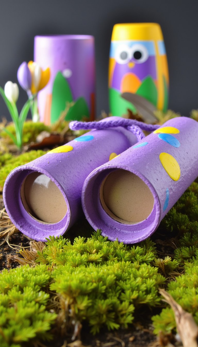 9. Toilet Paper Roll Binoculars