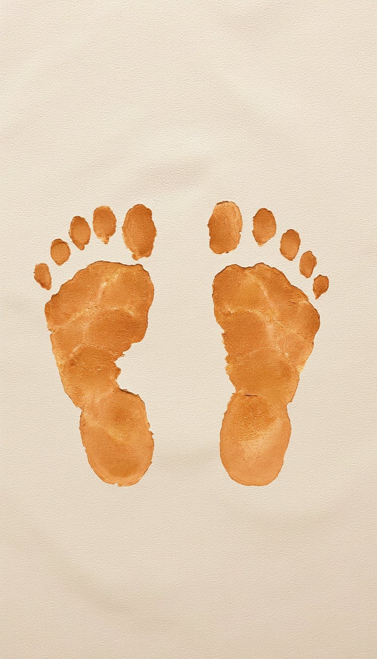 1. The Classic Handprint & Footprint Art