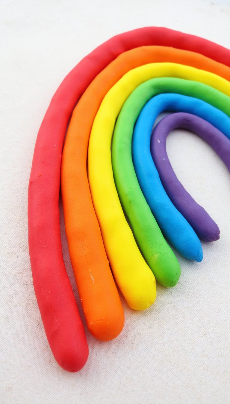 11. Salt Dough Rainbow Ornaments