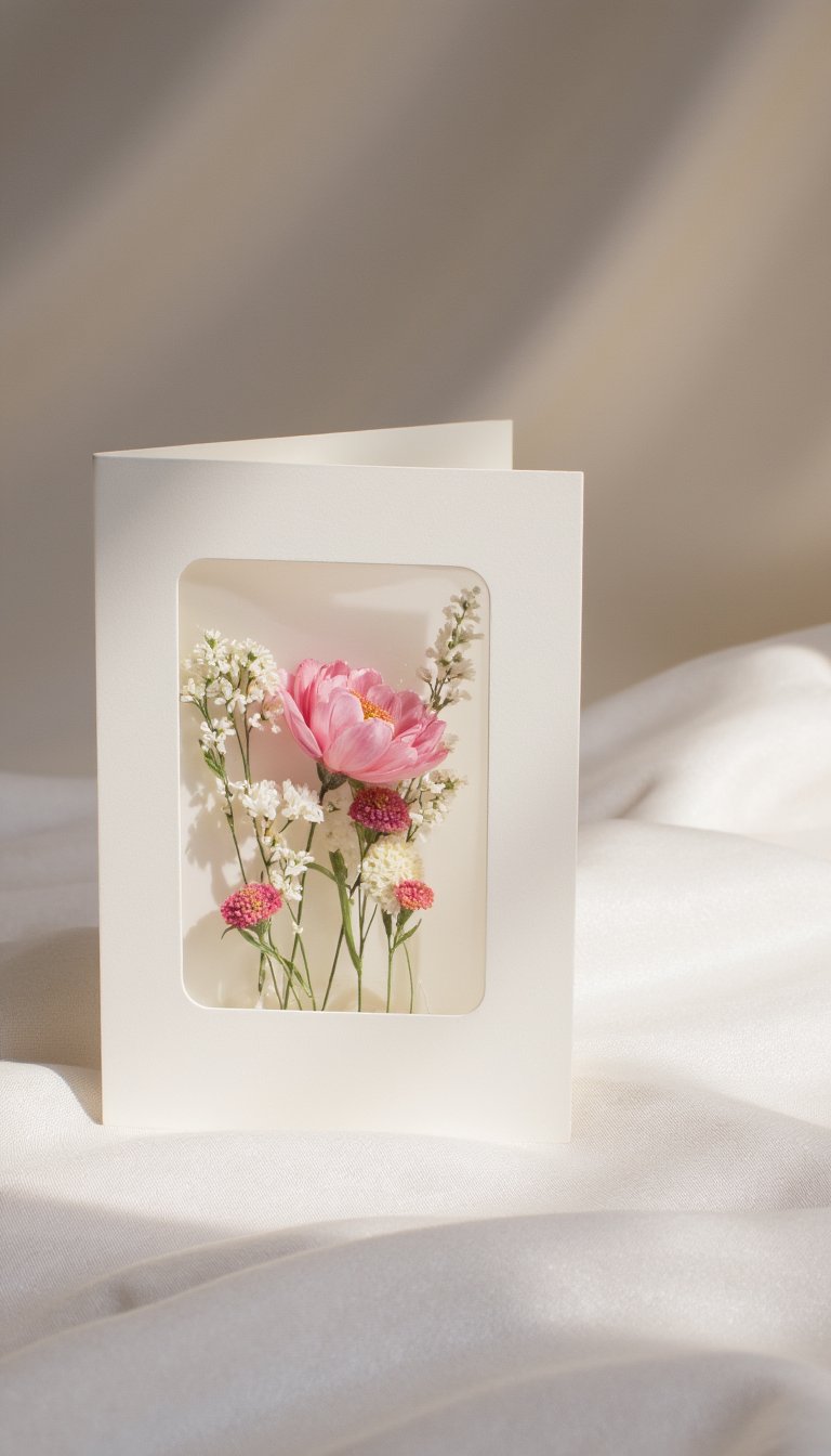 1. The Pressed Flower Window Card