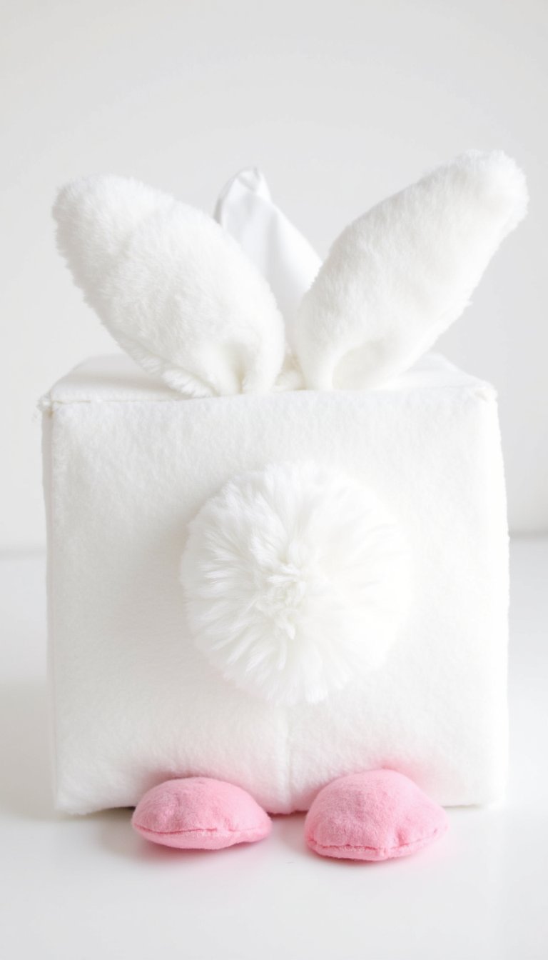 11. Bunny Butt Tissue Box Cover