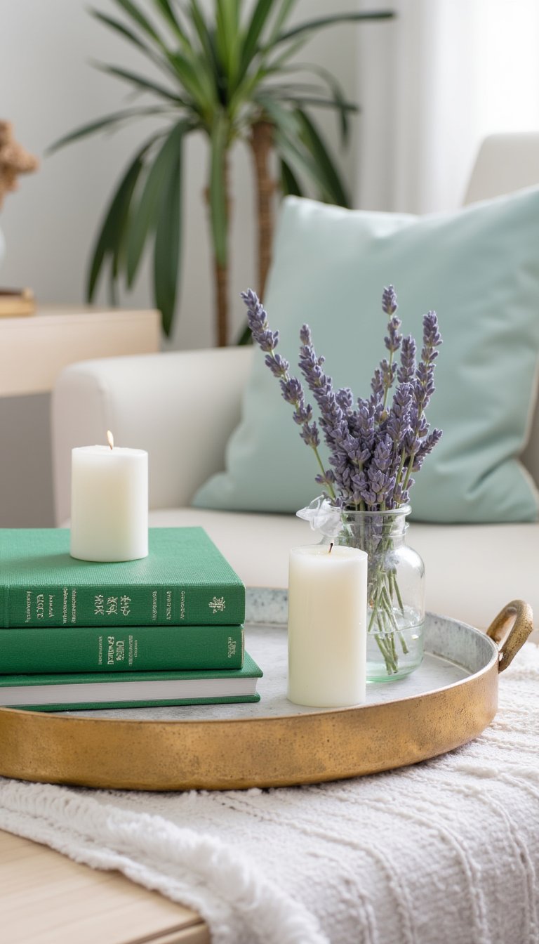 13. Use Trays to Create Mini-Vignettes