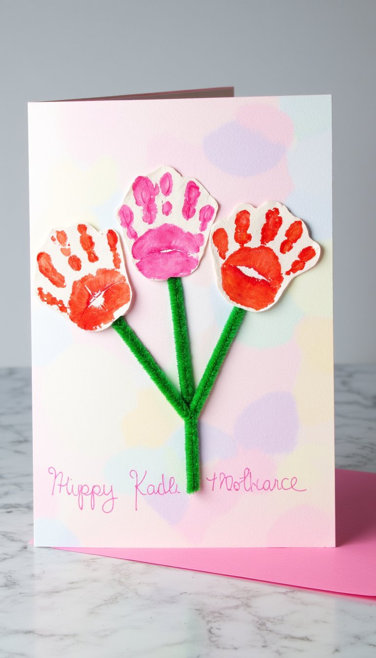 15. "A Bouquet of Kisses" Card