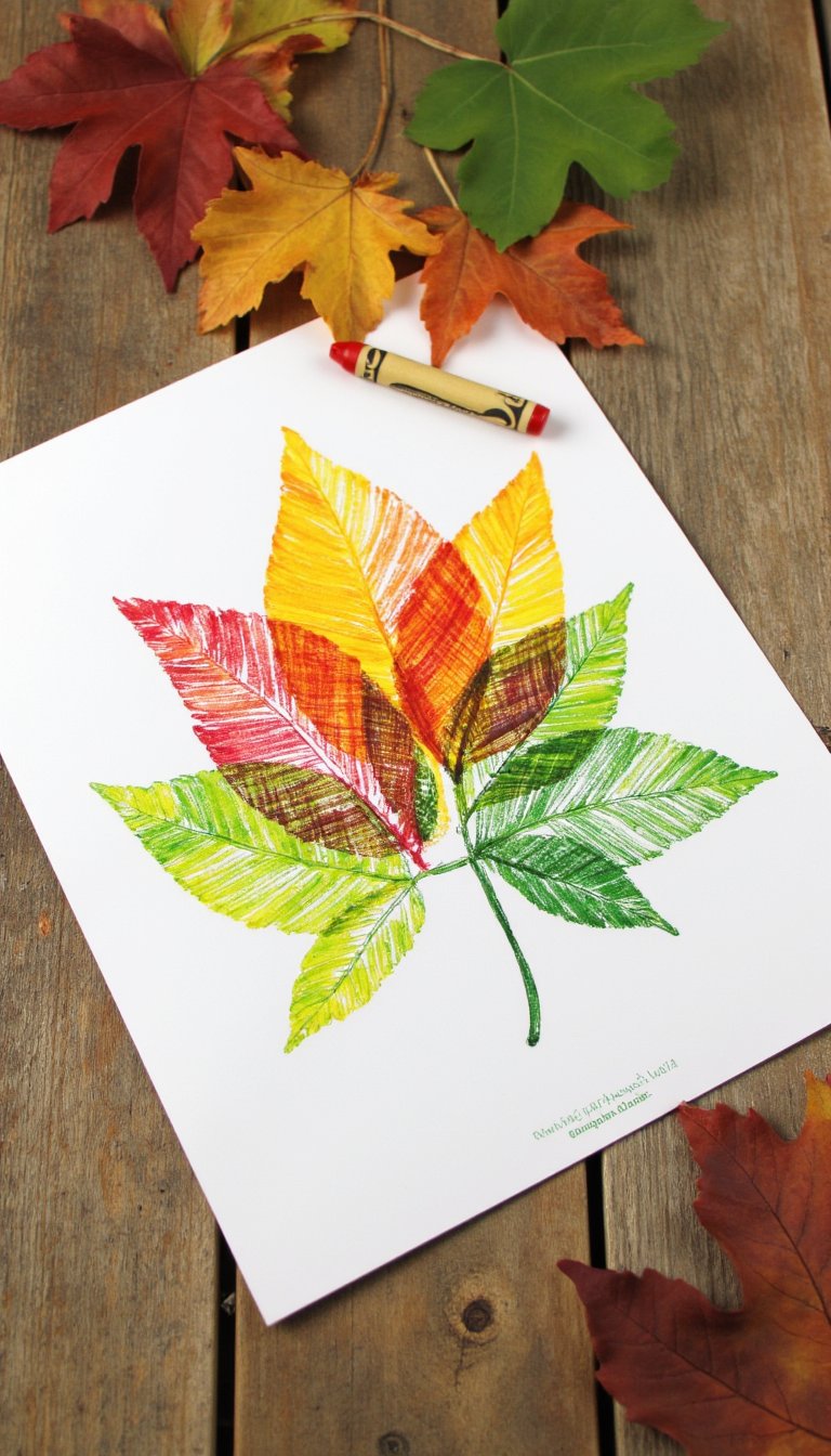 19. Leaf Rubbing Placemats