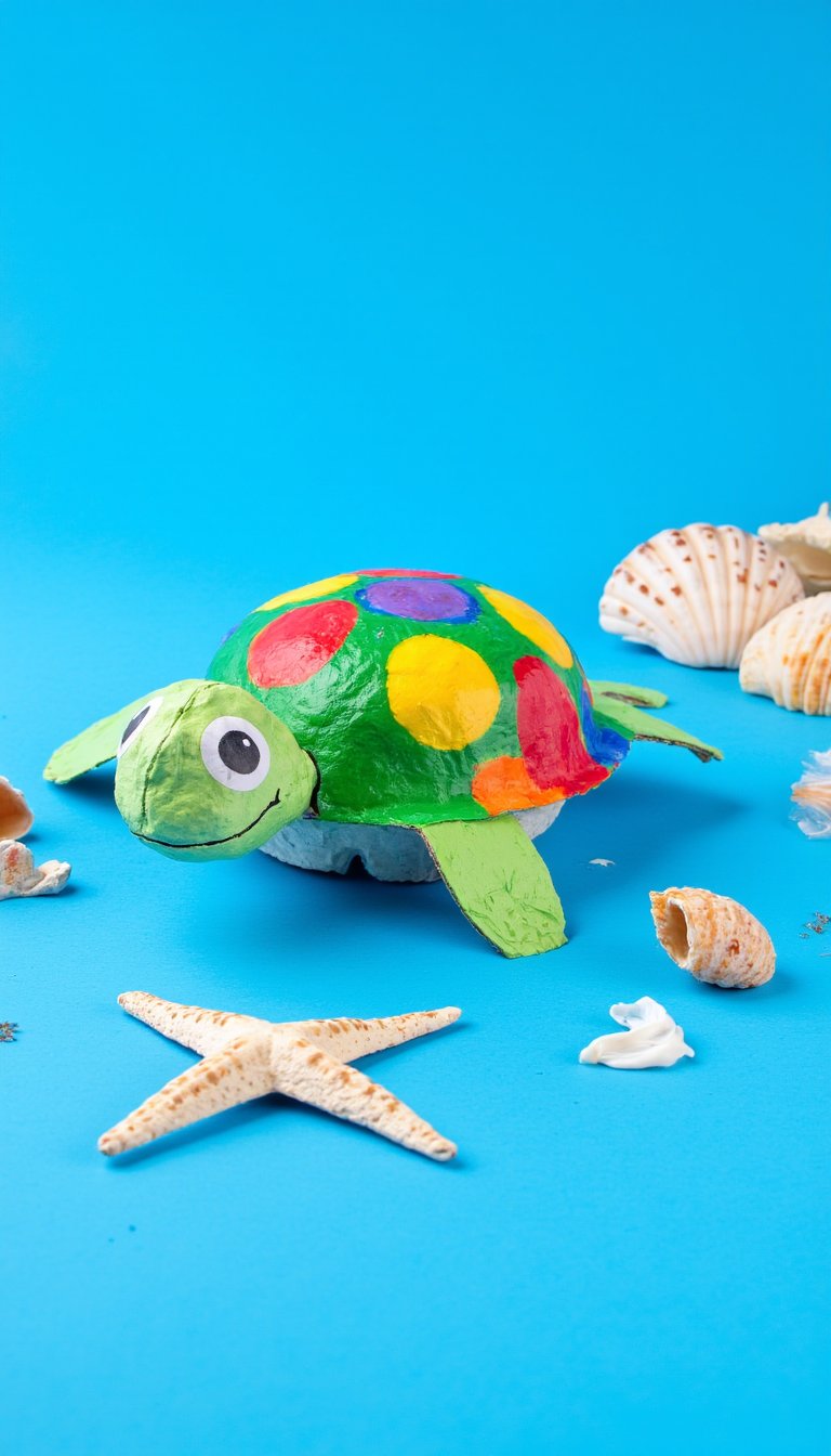 8. Egg Carton Turtle