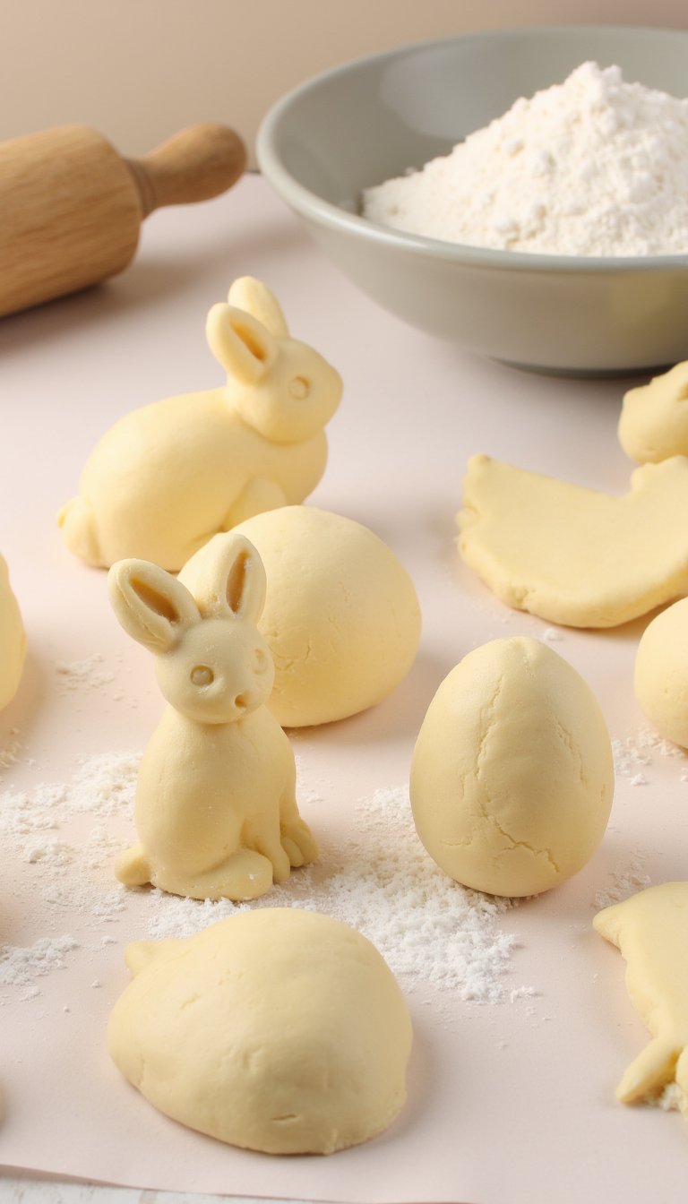 6. Salt Dough Easter Ornaments