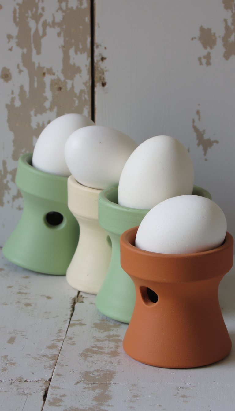 11. Terracotta Pot “Egg” Holders