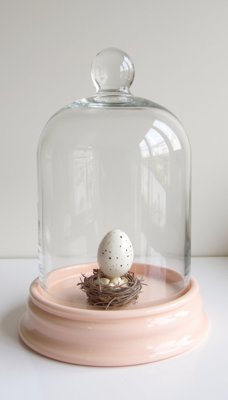 4. A Pastel-Toned Glass Cloche