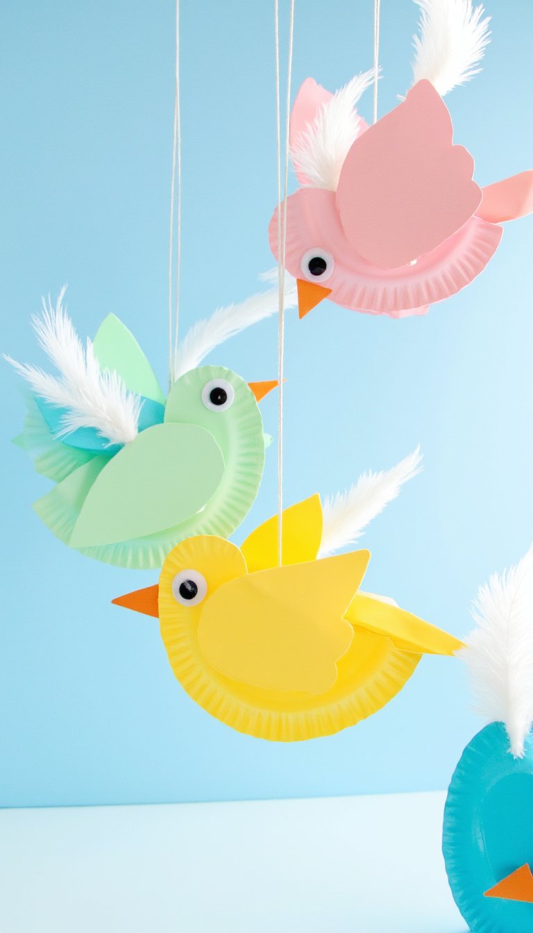 2. Chirping Paper Plate Birds