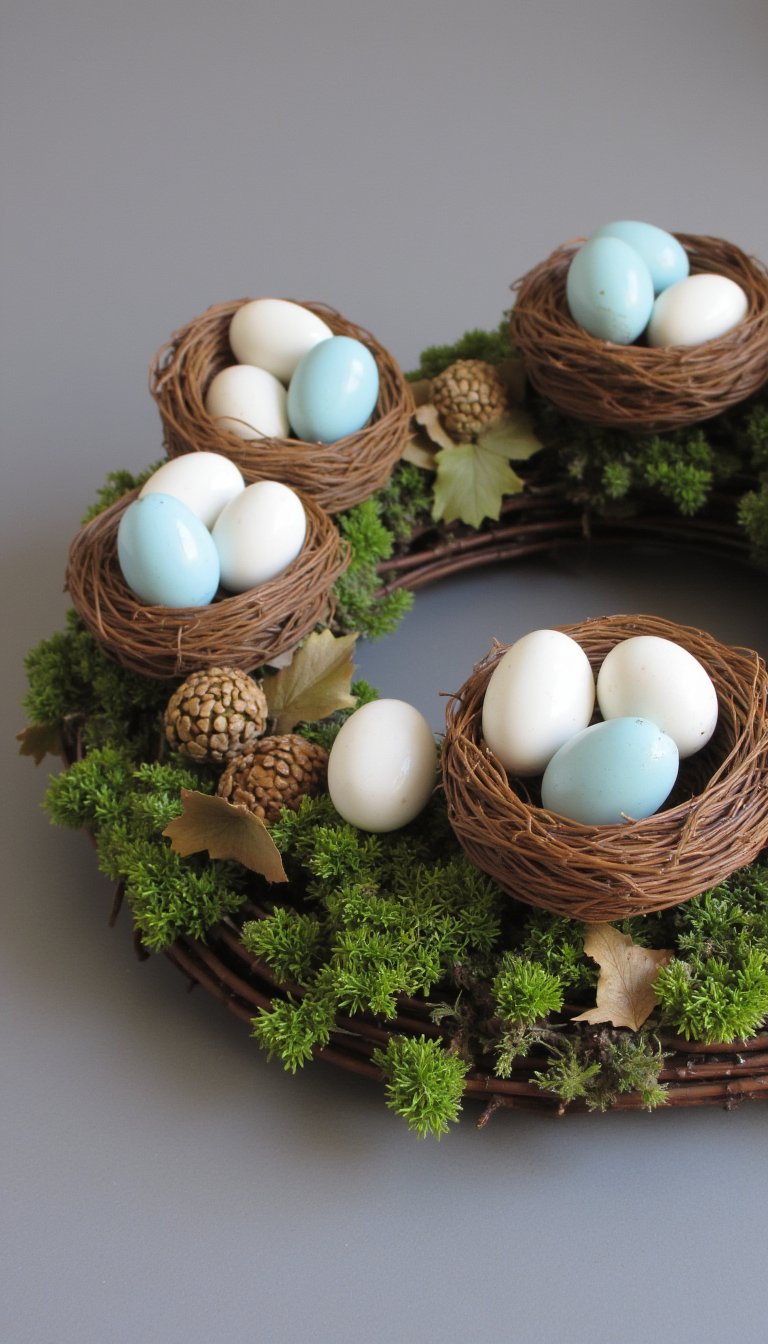 11. Natural Nest & Robin's Egg Wreath